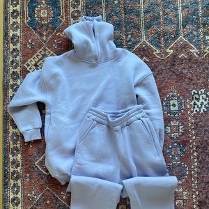Lavender jogger and hoodie set